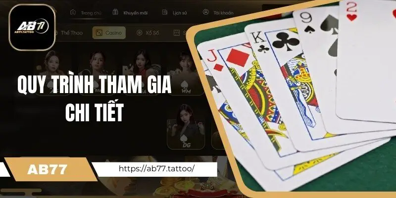 Hướng dẫn tham gia đơn giản vào game Phỏm tại AB77